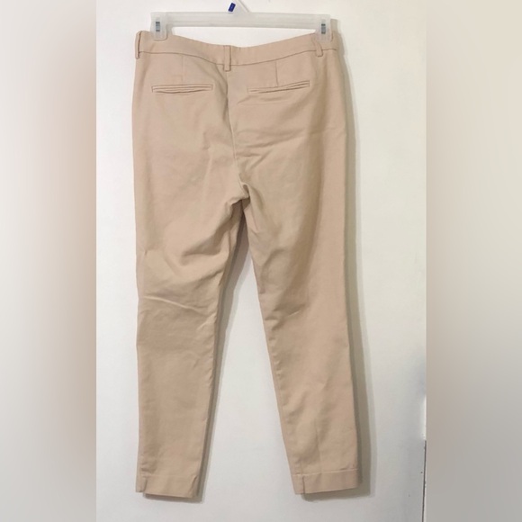 Nine West  Women’s slim ankle skinny pant two side pockets zip up tan. Size 8 - Picture 2 of 3